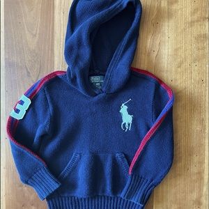 4T Navy Blue & Red Polo sweater/hoodie